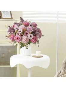 1 PIEZA/3 PIEZAS/25 PIEZAS Decoración de otoño, bolas bordadas, flores variadas, pequeñas margaritas, fiesta de cumpleaños, fiesta, decoración, canasta de flores para boda, ramo de novia, decoración del hogar, comedor, dormitorio, alféizar de la ventana, decoración de jarrón, decoración de escritorio, decoración de Año Nuevo, jardín exterior, inicio de la temporada escolar - Rosa - Ver 9