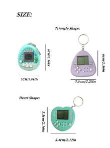 1个经典电子宠物机钥匙扣，内置168种虚拟宠物，迷你游戏钥匙扣挂件，背包挂件，可用于养成和玩游戏，适合生日和游戏派对（含纽扣电池），汽车配件，包包挂饰，可爱哥特风，Y2K风格，万圣节配件，教师节圣诞节礼物创意，包包挂饰，汽车配件，送给朋友或姐妹