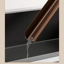 New 36.6 Inch Door Bottom Seal Strip, Soundproof, Draft Stopper, Weatherstrip For Indoor & Outdoor Doors, Available In Deep Brown/Gray/White/Black - Ideal For Sealing Door Bottom Gaps