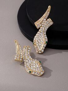 Men's Necklace - Hip Hop Punk Necklace With Fashionable Chain And Snake Head (Excluding Gift Box)