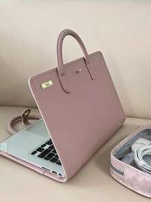 14/15.6 Inch Laptop Sleeve Case Briefcase Waterproof Messenger Bag For Notebook Slim Carrying Case For Laptops - 粉色 - 查看 6