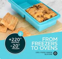 Silicone Freezer Tray With Lid-Soup Freezer Container Molds-2-Cup Extra Large Ice Cube Tray-Makes 4 Perfect 500ml Portions Cubes, For Freezing Soup,Stews,Sauces.Oven&Dishwasher-Safe(2-Pack),9822782