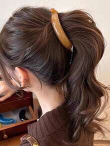 4 件/1 件女士黑色/红色/黄色/棕色 3.74 英寸/9.5 厘米中号优雅蝴蝶结发夹，可爱简约时尚简约风格适合休闲、复古、宫廷服装、日常、化妆、发型、通勤、度假、学校、派对、节日、礼物、爪夹、发夹、发夹、发夹、香蕉夹 - 彩色 - 查看 3