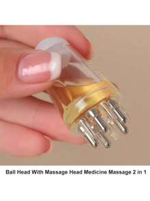 1 件迷你油梳和头皮按摩器 - 精准生发精华涂抹器，滋养精华，油，护发素输送工具，理发沙龙专业发夹和配件，旅行友好型发刷和梳子套装，精油涂抹器，可精准将液体或油输送到发根，发夹，发饰，发刷，梳子 - 彩色 - 查看 5