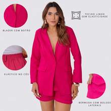 Women Two-piece Outfits - 乾枯玫瑰色 - 查看 10