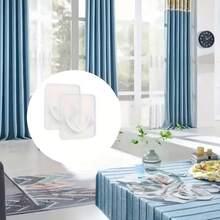 2/6 قطعة من حامل ستارة الحمام الشفاف، حامل ستارة الحمام بدون ثقب، خطاف تثبيت الستارة، ملحقات حامل ستارة الباب، ملحقات صغيرة للحمام، حامل ذاتي اللصق لقضيب ستارة الحمام، حامل مفاتيح متعدد الاستخدامات، مشبك لحامل المنشفة، إبزيم، إبزيم لرف المطبخ، خطاف للباب ملحقات الحمام وأدوات الحمام - قوس ستارة الباب - مشاهدة 3