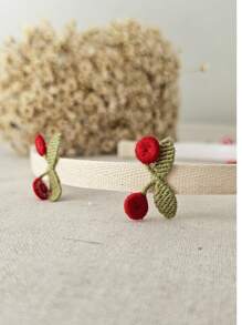 Tiara cereja arco cerejinha de menina Arquinho de cabelo infantil dia das crianças