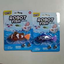 2 Pcs/4 Pcs Electronic Pet Fish, Interactive Robot Electric Fish Toys, Baby Bath Toys,Waterproof LED Light Electronic Fish, Speeding Up And Slowing Down Sway In Water, Twist Tail In A Lifelike Manner,Education, Halloween, Christmas, And Thanksgiving Gifts, Easter Gifts