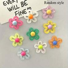 2个/6个/9个/10个/12个装 - 冰箱贴，可爱花朵冰箱贴，装饰磁贴，适用于厨房和办公室的冰箱、白板、橱柜、洗碗机等，厨房装饰，家居装饰，母亲节礼物，圣诞节礼物，情人节礼物 - 彩色 - 查看 15