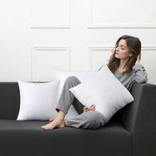 Relleno de almohada súper suave con fibra virgen de silicona, 1 o 2 o 4 o 6 piezas de inserto de almohada decorativa para cama, relleno de almohada cómodo para cojines de sofá o almohadas, varios tamaños: 40 * 70, 40 * 75, 40 * 80, 40 * 90, 40 * 105, 40 * 135, 40 * 150 - Blanco - Ver 6