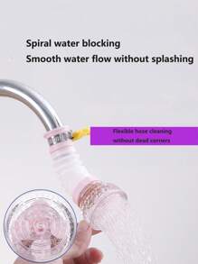 1 Faucet Splash Protector, Shower Extension Filter Nozzle Net