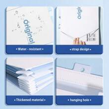 1pc Back To School 6-Layer Hanging File Folder, High-Quality Simple Design, Large Capacity Office Supplies Organizer Bag, Student Use