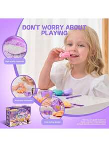 33 pièces Set de thé, Jeu de cuisine pour filles, Jouets de thé de princesse, Jouet de rôle avec desserts et vaisselle, Théière en plastique pour enfants avec jeu d'imagination de desserts, Cadeau idéal pour les filles de 3 à 6 ans, Cadeaux d'anniversaire et de Noël