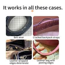 30ml Professional Leather Edge Oil, Leather Edge Dye, Edge Filler, Leather Finishing Products, Colored Coating, Suitable For Leather Bags, Belts, Wallets, Leather Straps