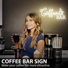 1 Stück Neon-Schild für Kaffeebar, LED-Schild Kaffeetasse, hängendes kommerzielles Wandkunst-Schild für Kaffeebar, USB-betriebenes helles Kaffee-Schild für Kaffeebar, Café, Kaffee-Ecke, Restaurant