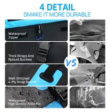 PORIYA Car Roof Top Rack Roof Bag 450L Cargo Carrier Waterproof Luggage