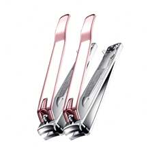 ANDVICTORY 2/4Pcs Nail Clippers Toenail Clippers Fingernail Clipper Set Carbon Steel Ultra Sharp Sturdy Curved Edge Cutter Trimmer Finger Nail Clip For Adults Men Women Nail Cleaner - Multicolor - View 14