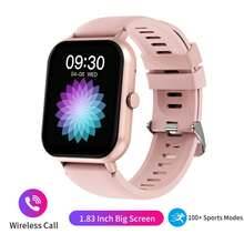 Smart Watch For Boy Girl 1.83inch HD Touch Screen Sleep Monitor/100+ Sports Mode/Smart Voice Assistant/Wirelss Call/Fitness Waterproof Smart Bracelet For Android Ios - Pink - View 9