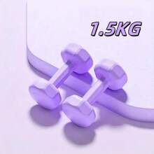 2 piezas/1 pieza Mancuerna mini para mujeres, esquema de color de dopamina. Adecuado para principiantes, equipo de fitness unisex para uso en el gimnasio/hogar. Diseño con revestimiento, entrenamiento de músculos del brazo, mancuerna pequeña para yoga