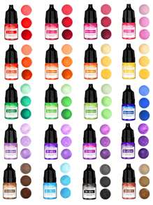 1 套/10 色/20 色蜡烛染料液体着色剂 DIY 珠宝制作蜡烛制作染料颜料