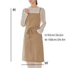 1 pieza Delantal de gran tamaño multicolor, de tela impermeable y antiestática de alta gama, adecuado para el hogar, la cocina, la cafetería, el salón de uñas, la floristería y otros escenarios