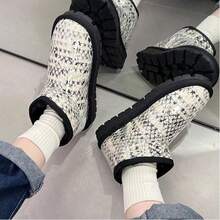 Women Pant Boots - 米色 - 查看 3