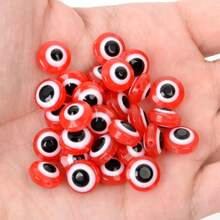 50pcs Resin Devil's Eye Flat Beads DIY Accessories