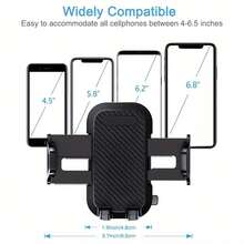 Universal Car Phone Holder, Upgraded Car Phone Holder With Strong Suction, Suitable For All Smart Phones, Travel Essentials Car Essentials Car Interior Accessories. Compatible With IPhone, Android Phone, Gift For Birthday, Family, Friends Phone Stand Phone Accessories - 黑色 - 查看 3