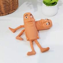 豪华东东萨胡尔AI经典撒哈拉木制娃娃，意大利玩具柔软毛绒可变形减压娃娃，AI新文化减压玩具，麻糬玩具，儿童柔软毛绒玩具，亲子互动玩具，减压玩具，快乐玩具，派对玩具 - 彩色 - 查看 5