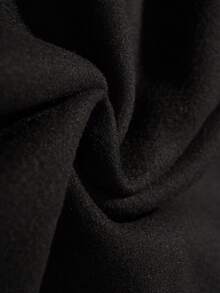 Áo nỉ dài tay nam Shwiy in chữ phong cách đường phố, giữ ấm, có lớp lót. - màu đen - Xem 4