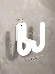 1 件带胶带的壁挂式鞋架、浴室拖鞋架、无需钻孔的壁挂式卫生间门挂钩、鞋子收纳架、浴室挂件、防水挂钩、多色浴室拖鞋挂钩