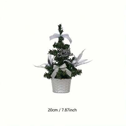 新年热销迷你圣诞树 20/30/40厘米桌面盆栽装饰，圣诞装饰，超低价促销批发，金/银/红圣诞树，适用于商场、商店、学校、家庭和商业场所的圣诞氛围装饰，高品质PVC材质，DIY圣诞树，ins风家居装饰，圣诞装饰，房间装饰，冬季圣诞装饰，家居圣诞礼物，圣诞装饰