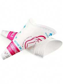 12pcs Practical Disposable Female Urinals, Leak Proof, Foldable, Portable Paper Cup, Upright Female Urinal Funnel - Multicolor - View 6