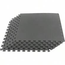 Stalwart - Azulejos de Espuma EVA, Acolchado Entrelazado para cochera, Sala de Juegos o Pisos de Gimnasio, tapete de Entrenamiento o tapete de Juego para bebé - Gris - Ver 2