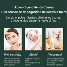 Aspirador de Mano para áCaros, Aspiradora de Cama Eliminador de ácaros, MáQuina de Limpieza InaláMbrica para Eliminar áCaros, Potente Eliminación Inalámbrica de ácaros Aspiradora