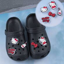 Sanrio Hello Kitty Men's/Women's Shoe Decoration -3D Cute And Stylish Detachable Shoe Decoration, Suitable For Clogs And Sandals In Spring And Summer