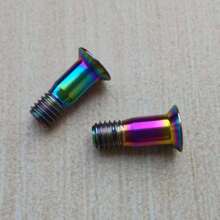 Risk Titanium Alloy Hollow Screw Ultralight Hollow-Out Rear Derailleur Pulley Wheel Titanium Screw For Bicycle