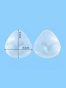 2pcs/Set Invisible Self-Adhesive Thicker Bikini Moulded Cup Inserts, Padded Bras, Waterproof For Sports - Multicolor - View 10