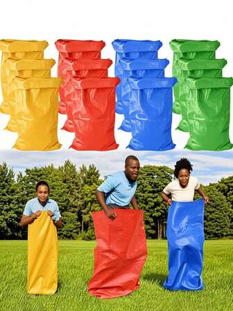 4pcs Outdoor Games Potato Sack Race Bag For Outside Backyard Field Day Jumping Bags Carnival Birthday Party Games Potato Sack Race & Jump Bags - 39.37inch Outdoor Family Games For Christmas, Birthday Parties, Carnivals , Christmas Potato Sack Race Bags, Outdoor Party Games, Colorful Jump Bags, Birthday Graduation, Party, Field Day