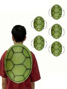 1个/5个万圣节派对道具EVA龟壳，逼真乌龟角色扮演配件 - 彩色 - 查看 7