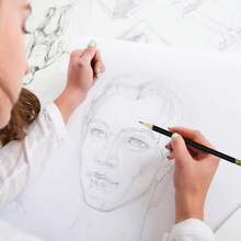 120 Pcs #2 HB Pencils With Eraser No 2 Unsharpened Wooden Hexagonal Pencils For Adults Gifts For School Exam Art Learning Office Sketching (Black) - màu đen - Xem 2