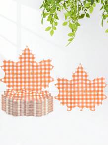 10 Stück/20 Stück/50 Stück Herbst Pappteller in Ahornblatt-Form, Erntedank Teller mit Herbstblättern für Küche, Waldland Erntedank, Babyparty, Geburtstag, Feiertage, Partydekoration