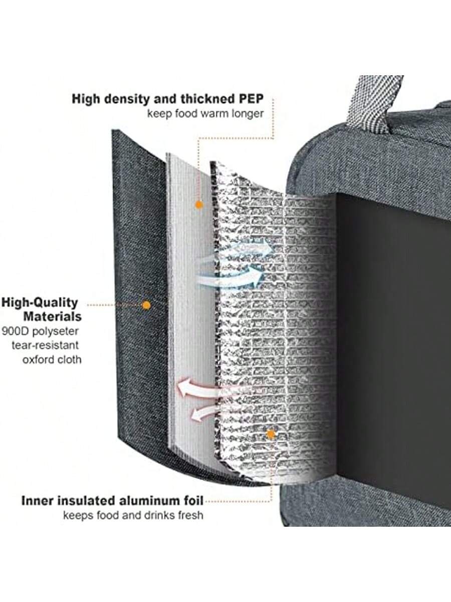 حقيبة غداء معزولة حراريًا محمولة وخفيفة الوزن – حق...