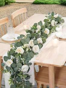 قطعة واحدة/قطعتان، 70 بوصة/5.9 قدم، مجرى طاولة أوراق الأوكالبتوس الاصطناعية، إكليل أوراق الأوكالبتوس دولار فضي اصطناعي، كرمة خضراء اصطناعية، مناسبة لديكور الغرفة، ديكور المنزل، ديكور الحائط، عناصر ديكور الغرفة، ديكور عيد الميلاد، ديكور المطبخ، هدايا، ديكور غرفة النوم، ديكور الزفاف، ملحقات مكتب العمل، ديكور غرفة المعيشة، وسط الطاولة، ديكور الحديقة، ديكور الخارجي، رامة