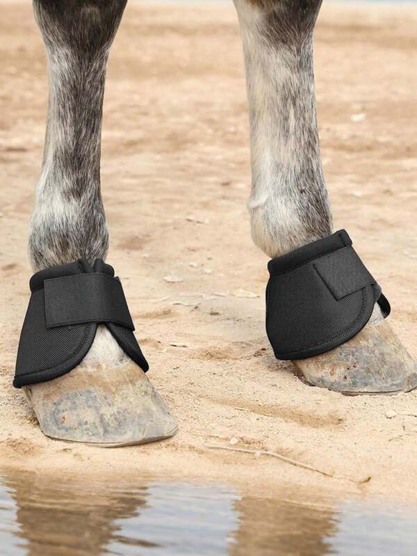 2 Stück stoßabsorbierende Hufschutz-Umwicklungen, geeignet für Reitsport, Pferdeausrüstung, Pferdeglocken-Stiefel, Hufstiefel, Reitsporttraining, Kleinequipment, Schnelligkeit- und Beweglichkeitstraining, Polo, Krafttraining