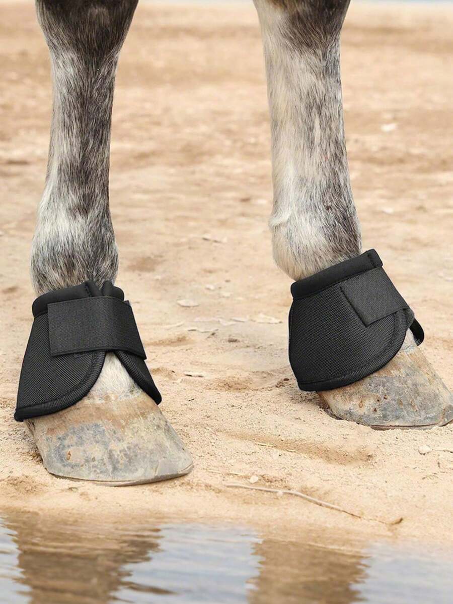 2 Stück stoßabsorbierende Hufschutz-Umwicklungen, geeignet für Reitsport, Pferdeausrüstung, Pferdeglocken-Stiefel, Hufstiefel, Reitsporttraining, Kleinequipment, Schnelligkeit- und Beweglichkeitstraining, Polo, Krafttraining