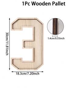 1Pc Wooden Birthday Digital Shaped Serving Tray Including Number 0-9,Class Of 2025 Wooden Pallet,Snack Tray,Jewelry Storage Tray,Fruit Tray,Congrats Grad Party Decor,Anniversary Decorations,18th/21th/30th/40th/50th/60th/70th Birthday Party Supplies,Candy Dessert Wooden Tray,Wedding Decor,Bridal Shower Favors,Babyshower Gender Reveal Party Supplies,Holiday Party Decor,Home Decor,Kitchen Decor,Table Decor,Afternoon Tea Supplies