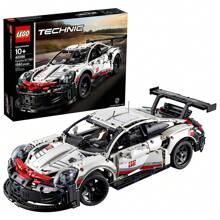 LEGO Technic 保时捷 911 RSR 赛车模型拼装套装 42096，高级复制品，独家收藏套装，适合儿童、男孩和女孩的礼物 - 42096 - 查看 1