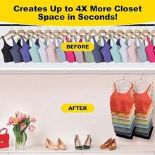 8 Tier Underwear Hanger Metal Seamless Design Bra Tank Top Hangers Save Space Display Closet Organizers Camisoles - Multicolor - View 8