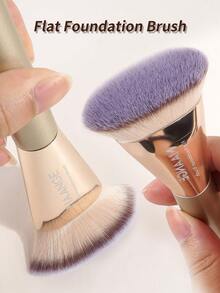 MAANGE 13件套专业铝制化妆刷套装，包含10支化妆刷、1个收纳袋和2个化妆海绵，例如粉底刷、腮红刷、散粉刷、修容刷、高光刷、遮瑕刷、鼻影刷和晕染刷。化妆工具采用柔软亲肤的纤维制成，方便旅行携带。化妆刷套装，送给女性和女孩的理想礼物。 - 金色 - 查看 6